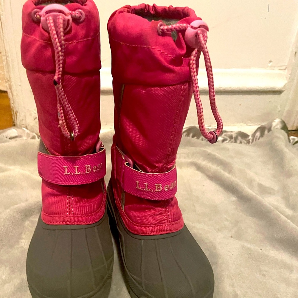 L.L BEAN TODDLER GiIRL SIZE 10 SNOW BOOTS